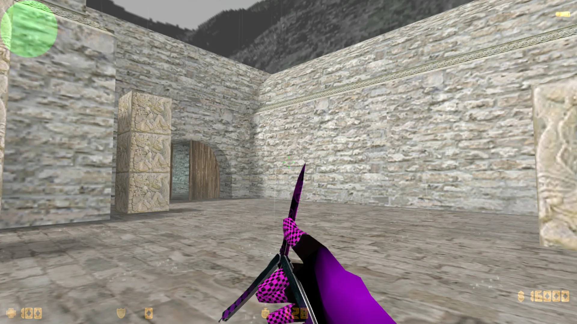 Скачать Нож-бабочка Purple Error v_ knife модели для CS 1.6: анимация осмотра, звук, качество текстур - Скриншот