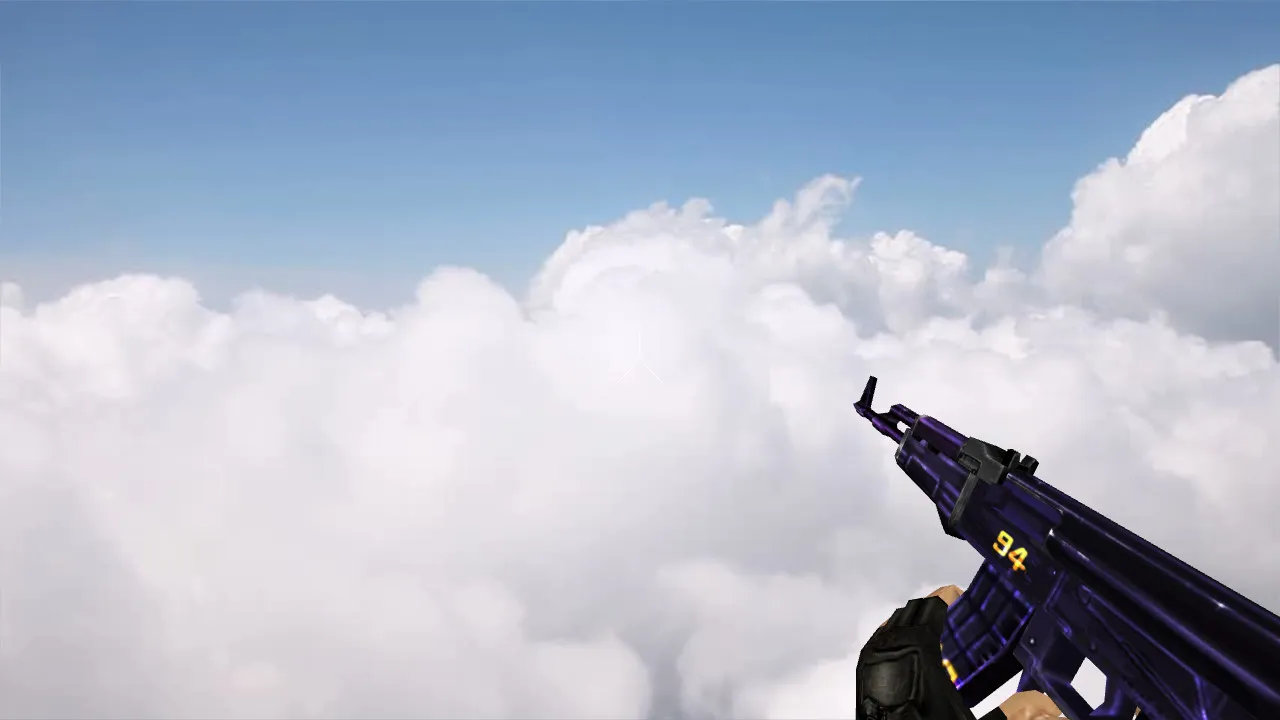 Скачать Модель АК-47 «Purple 94» для CS 1.6: v_ p_ w_ файлы, звуки, анимация осмотра и настройки - Скриншот