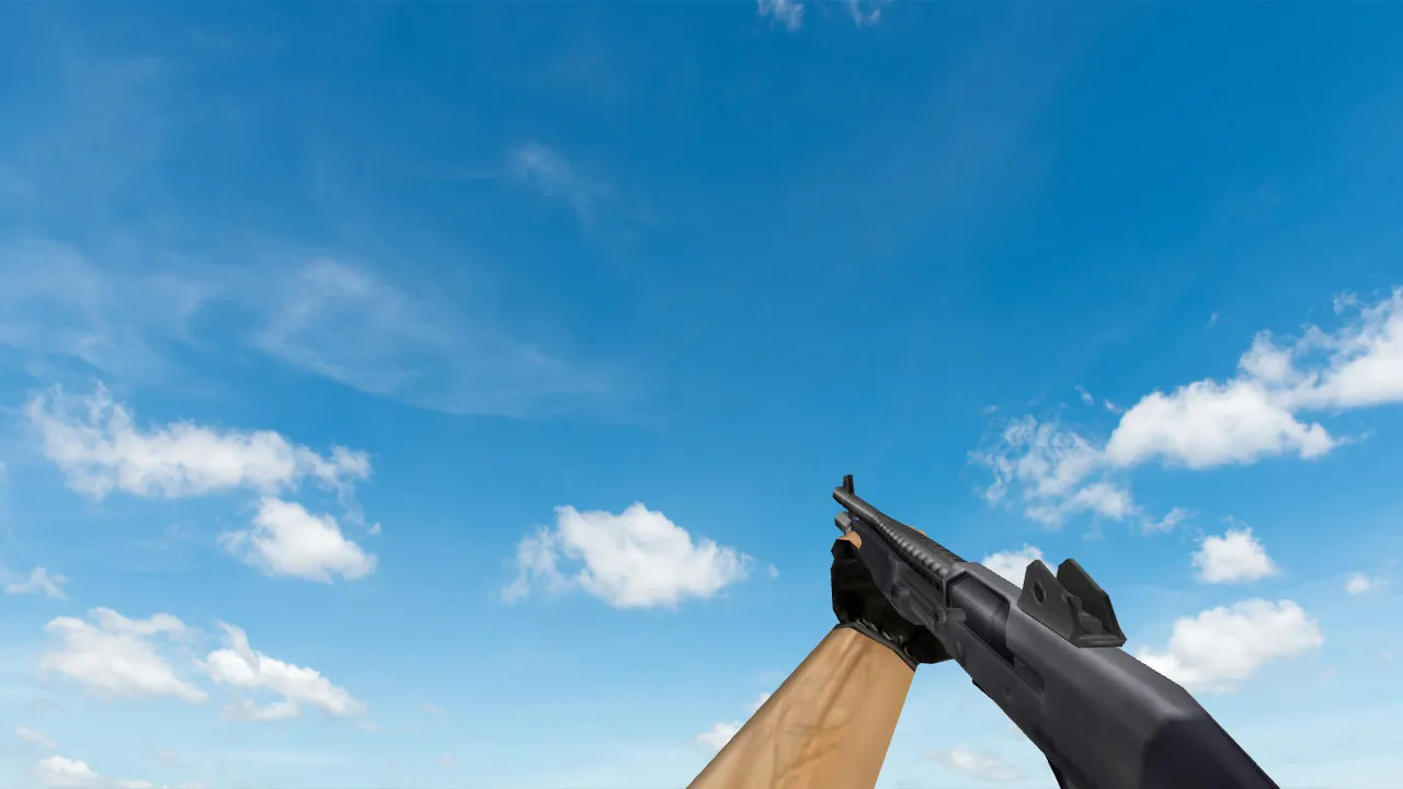 Пак моделей оружия «Default Weapons Chromed» для CS 1.6: v_, p_, w_ модели, звуки, анимация осмотра и текстуры — скриншот 15