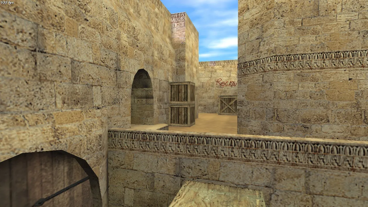 Скачать Карта de_dust2_remix2020 для CS 1.6: тактика, баланс сторон, .nav и оптимизация wpoly/epoly - Скриншот