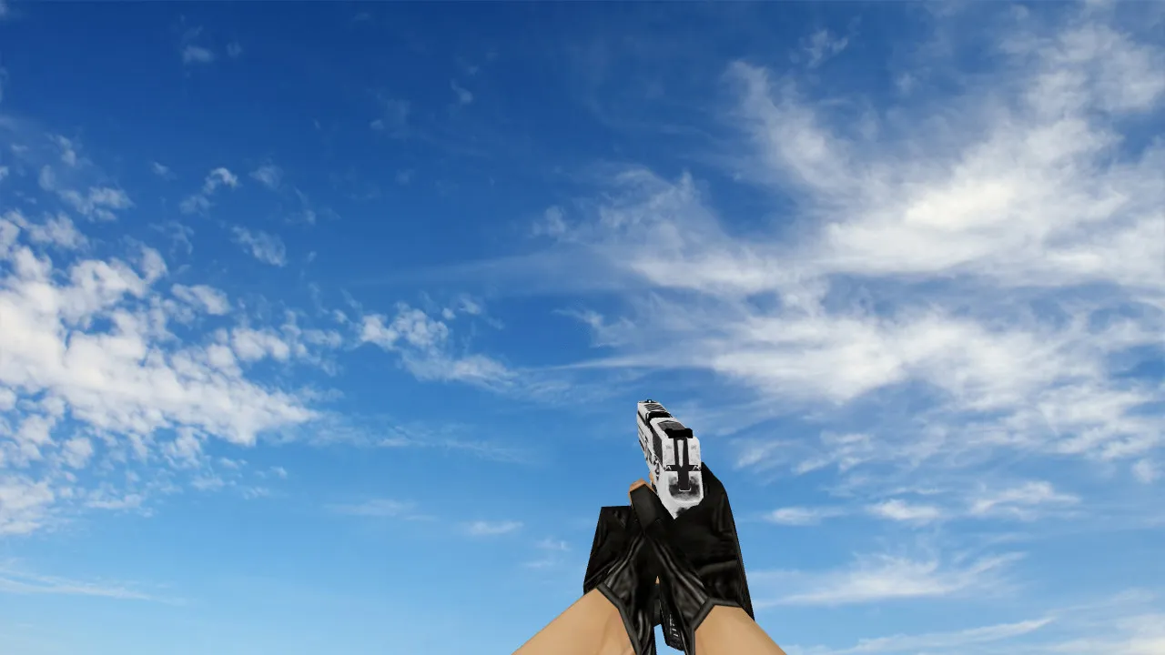 Скачать Модель P250 Cerakote White для CS 1.6 - Качество и Стиль - Скриншот