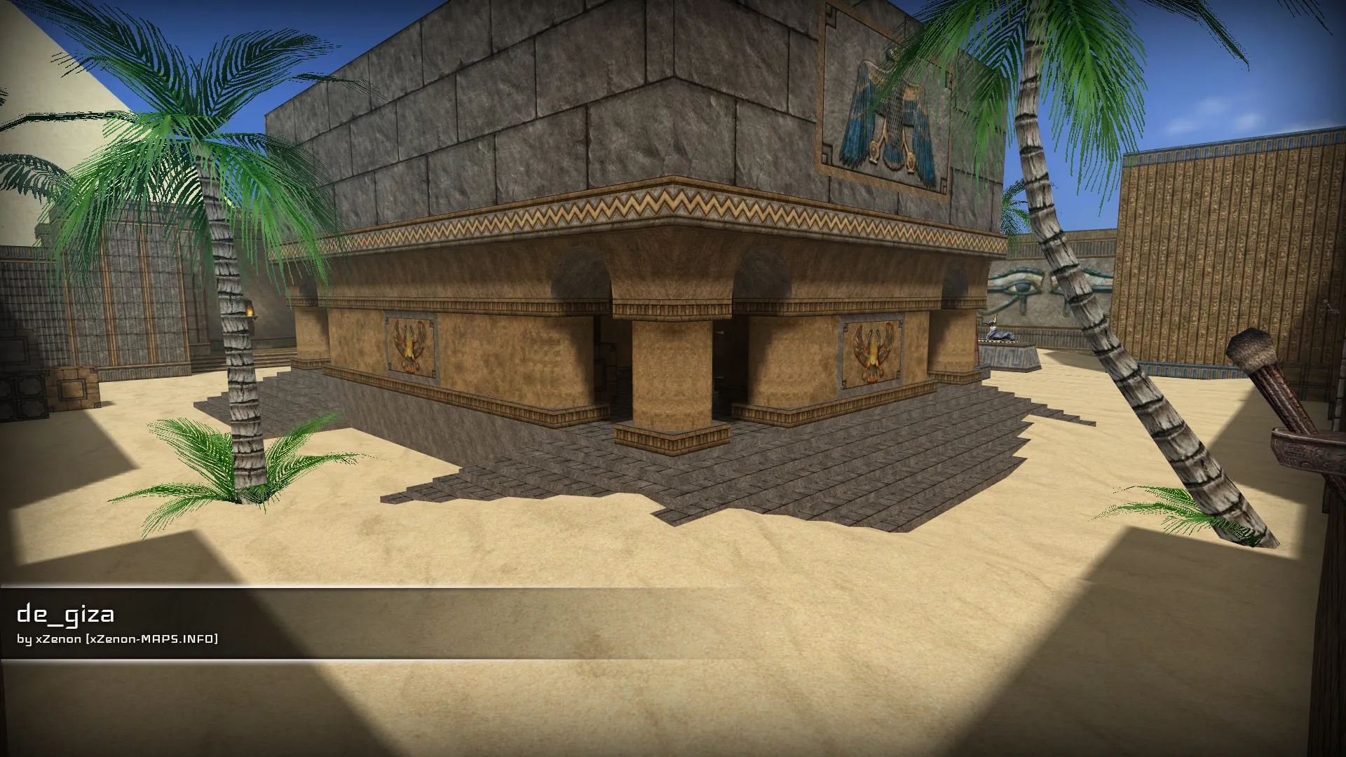 de_giza_b3 карта для CS 1.6: баланс сторон, точки, .nav для ботов, оптимизация wpoly/epoly — скриншот 13