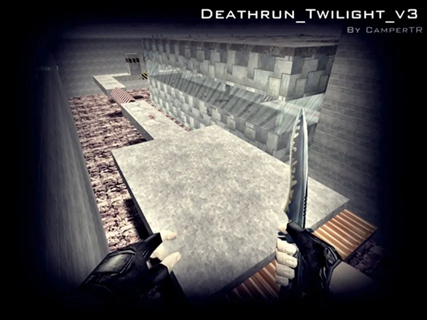 Скачать deathrun_twilight_v3 — карта Deathrun для CS 1.6: точки, ловушки, баланс сторон и .nav для ботов - Скриншот
