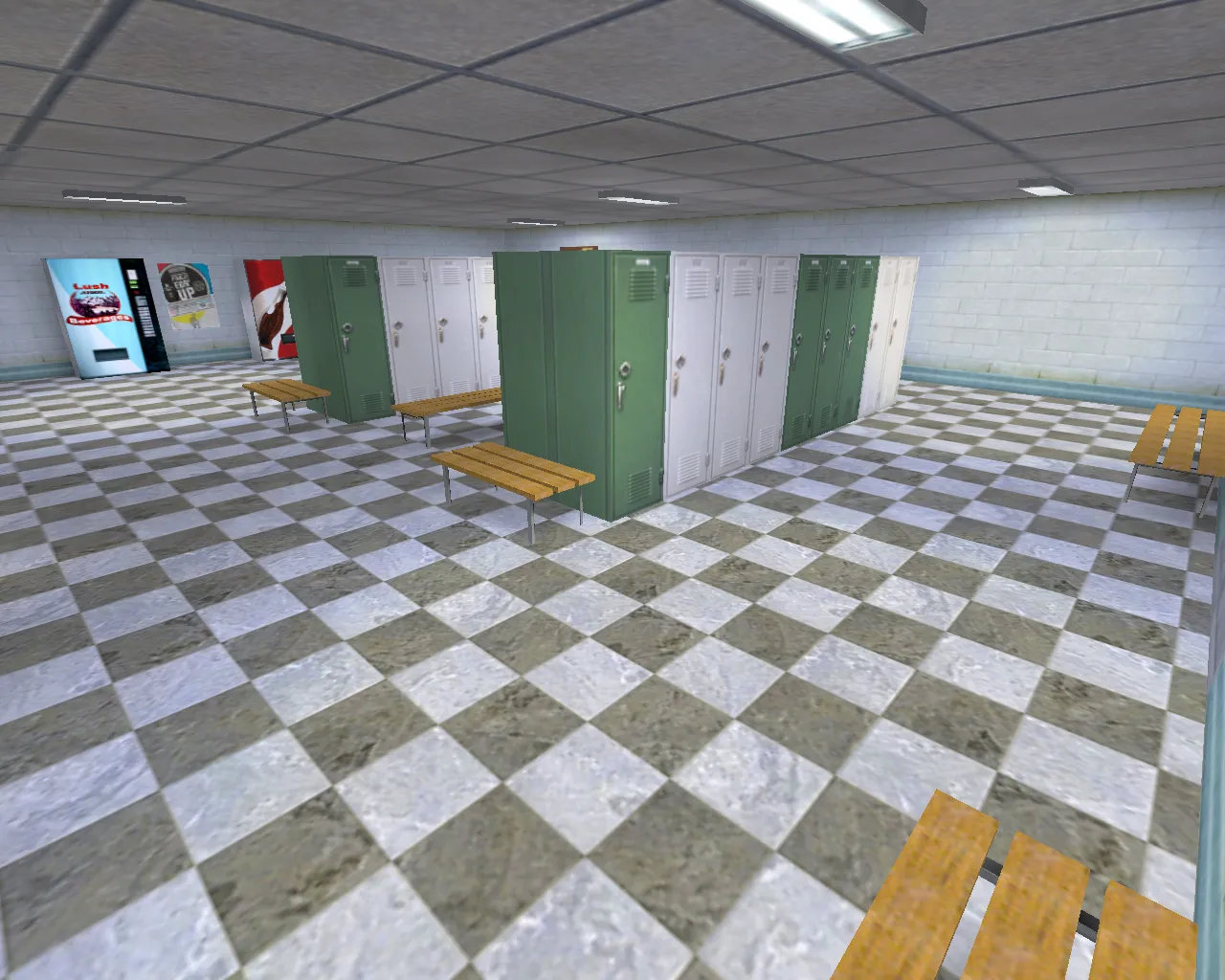 Скачать aim_skatepark_csz для CS 1.6: карта для тренировки прицела, точки, боты и настройки раунда - Скриншот