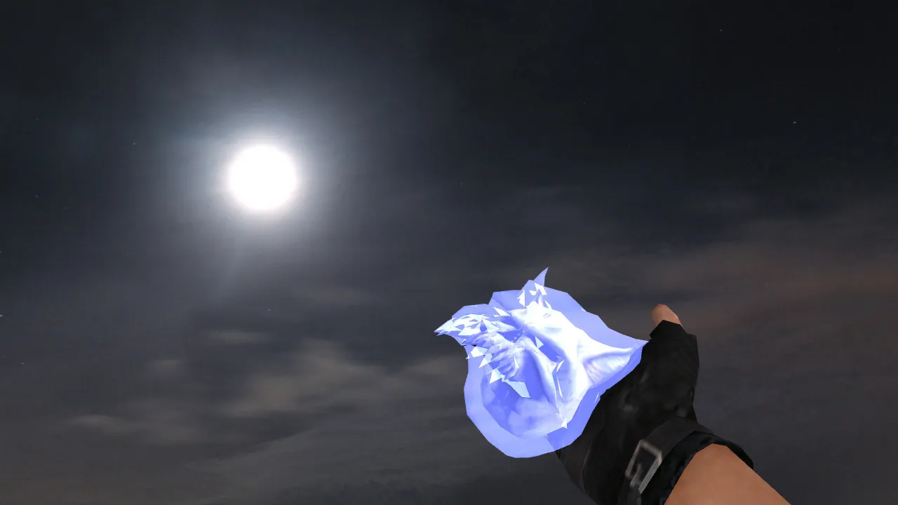 Скачать Модель «Ice Skull Grenade» для CS 1.6: v_/p_/w_ гранаты, звуки, анимация осмотра и текстуры - Скриншот