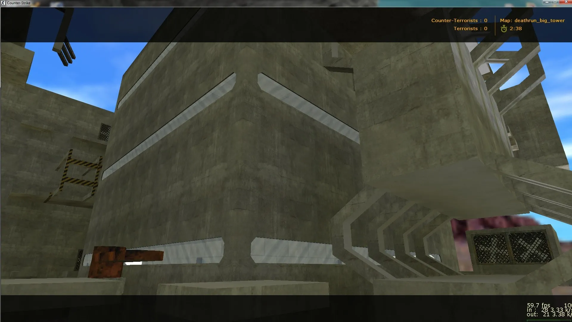 Скачать deathrun_big_tower для CS 1.6: карта с big tower, ловушки и раунды по правилам - Скриншот