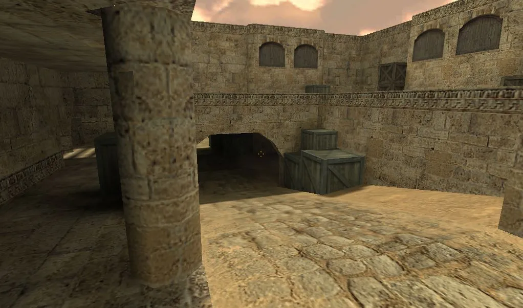 Скачать de_dust2_bliz для CS 1.6: баланс сторон, точки, .nav для ботов и оптимизация wpoly/epoly - Скриншот