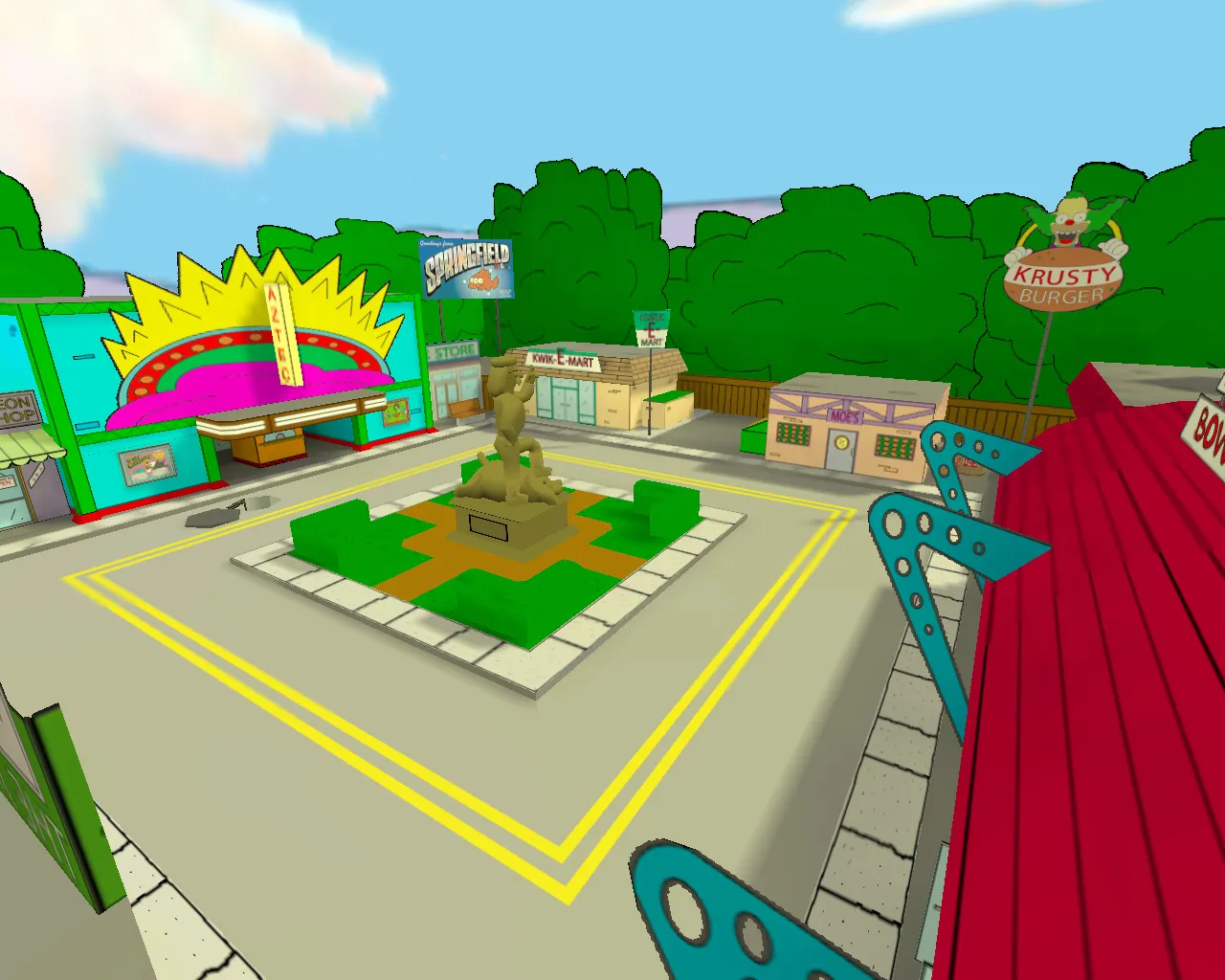 Карта de_simpsons для CS 1.6: Тактические нюансы и детали — скриншот 1