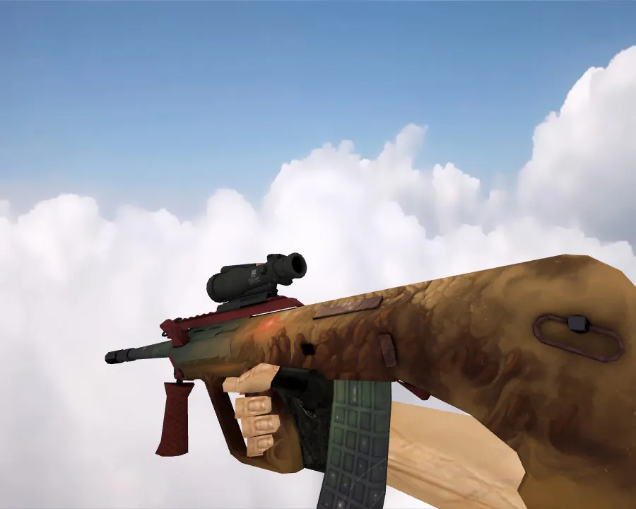 Скачать AUG | Песчаная буря (Sand Storm) для CS 1.6 — уникальный скин - Скриншот