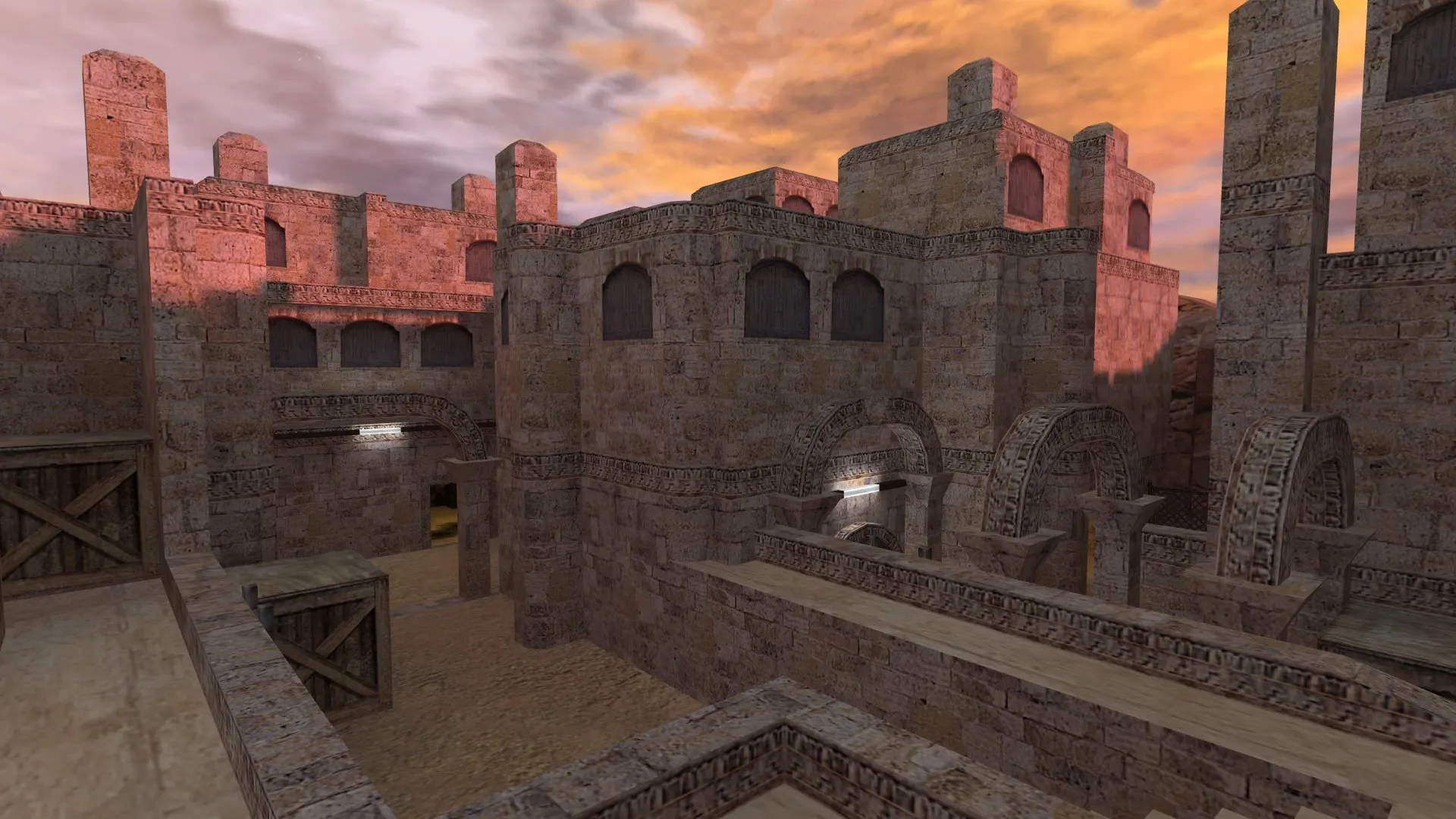 Скачать de_buried для CS 1.6: настройка, точки, .nav, оптимизация wpoly/epoly и чистый конфиг - Скриншот