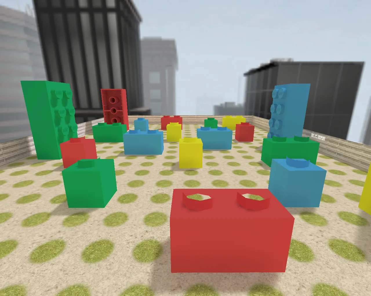 Скачать Карта awp_lego_bricks для CS 1.6: прицеливание с AWP, точки под контроль, оптимизация и .nav для ботов - Скриншот