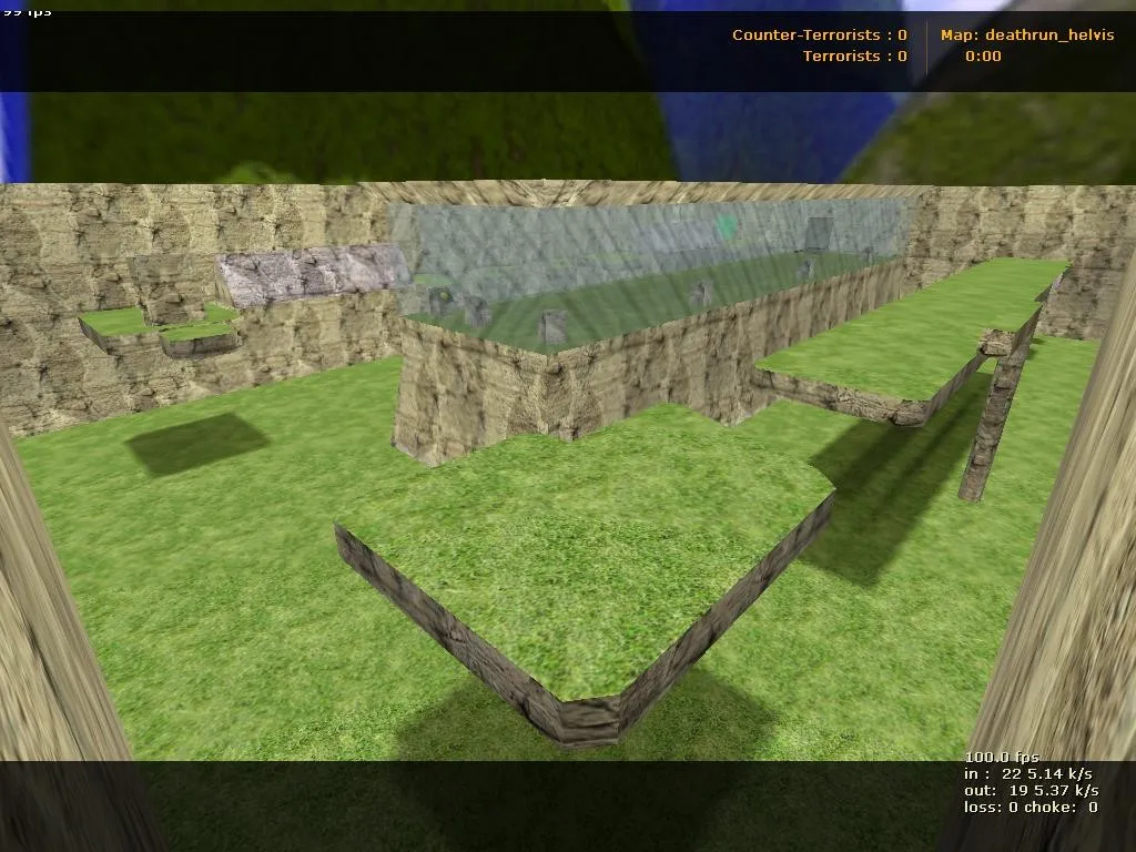 deathrun_helvis для CS 1.6: карты Deathrun, тактика за CT/T и настройка для нормального FPS — скриншот 5