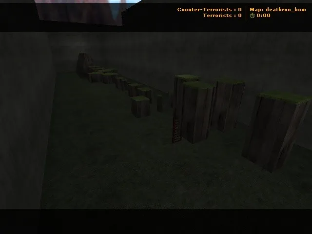 deathrun_bom для CS 1.6: карта deathrun, баланс CT/T, точки и маршруты для раунда — скриншот 2