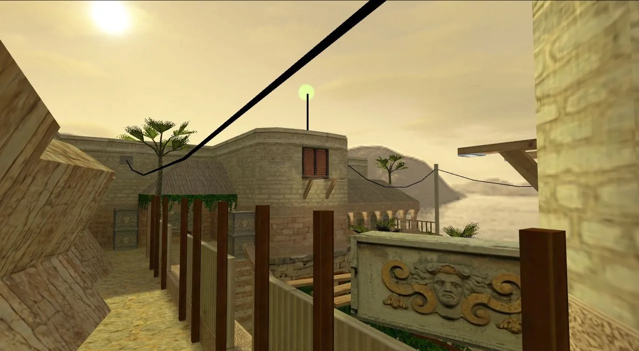 Скачать de_crete_island для CS 1.6: обзор карты, точки, маршруты, .nav и оптимизация wpoly/epoly - Скриншот