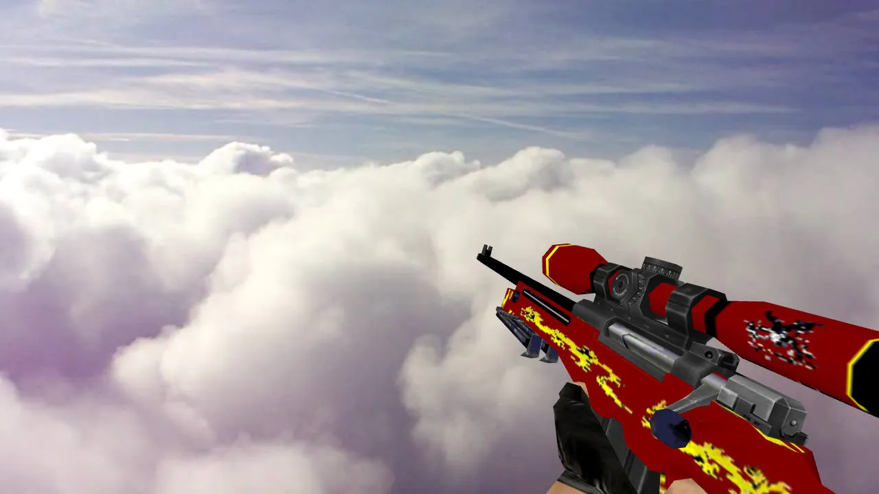 Скачать Модель «Default AWP Red Dragon» для CS 1.6: Скачай уникальную модель - Скриншот