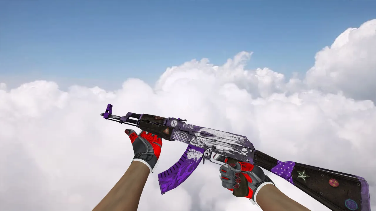 Скачать Модель «AK-47 Rise Purple» v_ p_ w_ для CS 1.6: звуки, анимация осмотра, качество текстур - Скриншот