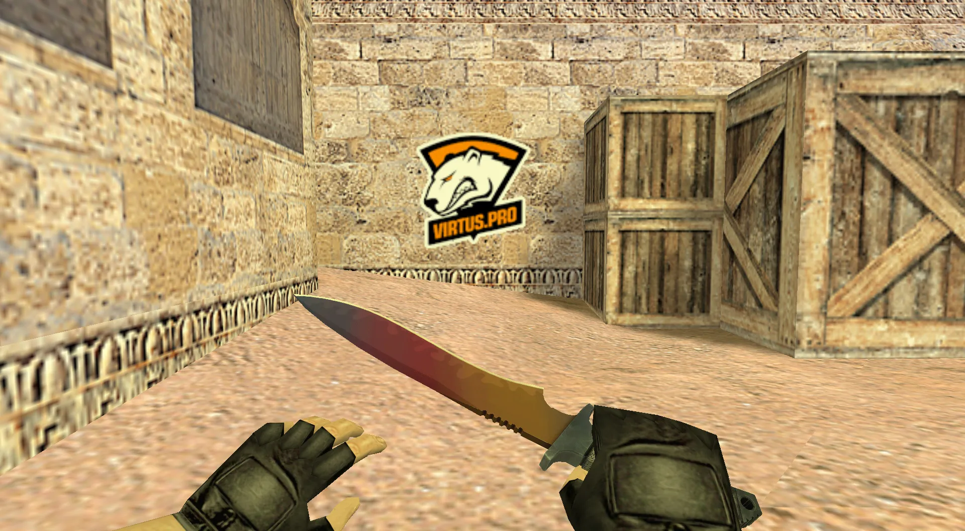 Скачать Граффити «Virtus.pro Old Logo» для CS 1.6: Идеальный выбор для киберспортсменов - Скриншот