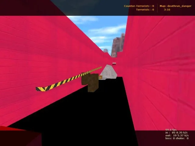 Скачать Скачать карту deathrun_danger для CS 1.6: трамплины, ловушки, точки, .nav и оптимизация под сервер - Скриншот