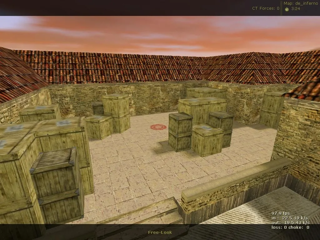 Скачать Карта «de_inferno_old» для CS 1.6 - Тактика и особенности - Скриншот