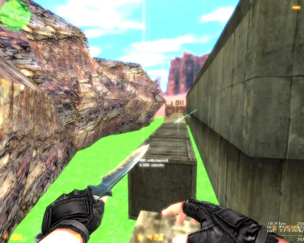 Скачать deathrun_bull3t_c1 для CS 1.6: ловушки, точки для бхопа, .nav и оптимизация карты - Скриншот
