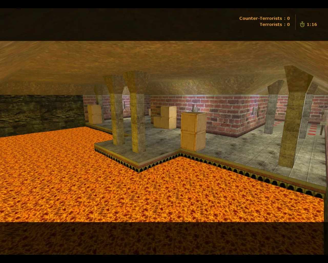 Скачать de_go2hell_v2 для CS 1.6: точки, маршруты, .nav для ботов и оптимизация карты - Скриншот