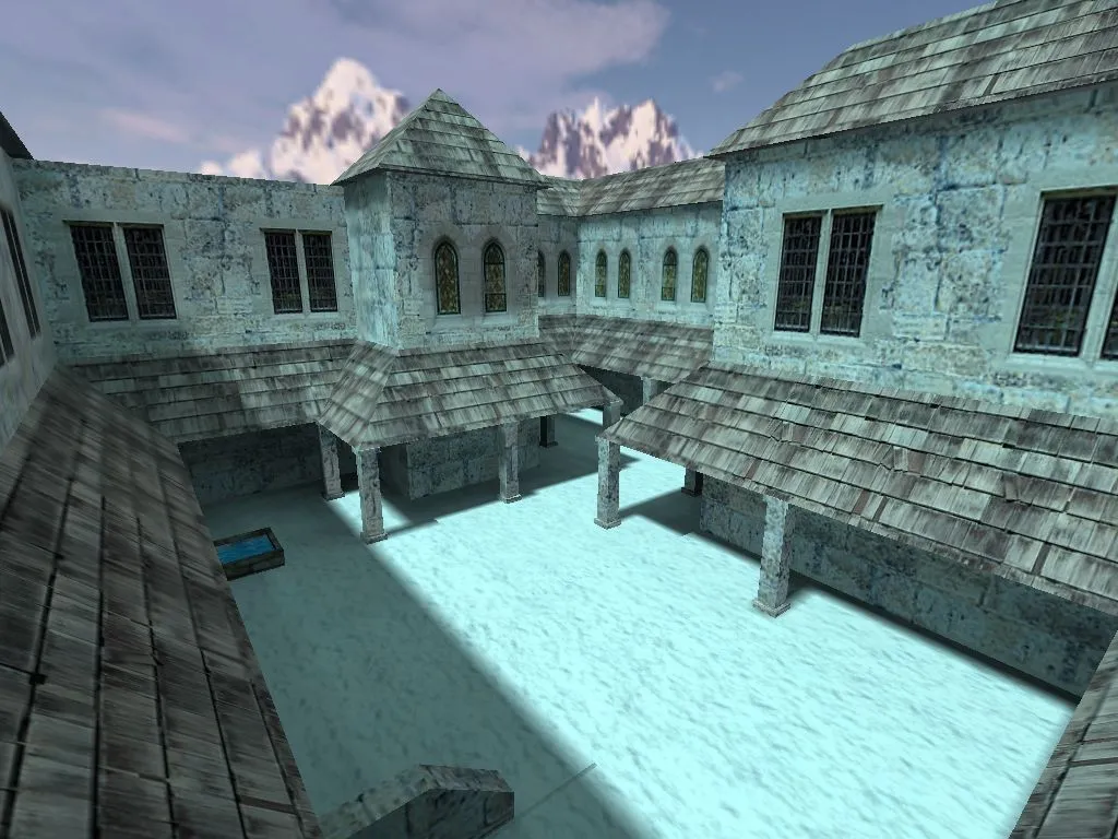 Скачать Карта de_december для CS 1.6: точки, баланс сторон, оптимизация wpoly/epoly и .nav для ботов - Скриншот
