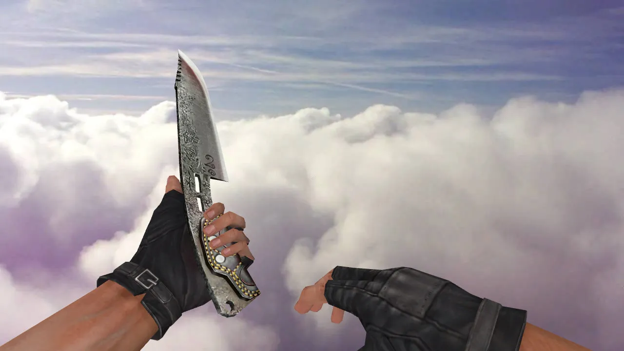 Скачать Модель «Single Nata Knife» для CS 1.6: v_, p_, w_ нож, звуки, анимации осмотра, текстуры и качество модели - Скриншот