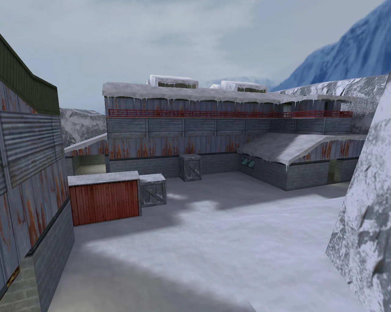 Скачать Карта de_nuke_snow для Counter-Strike 1.6: тактика и особенности - Скриншот