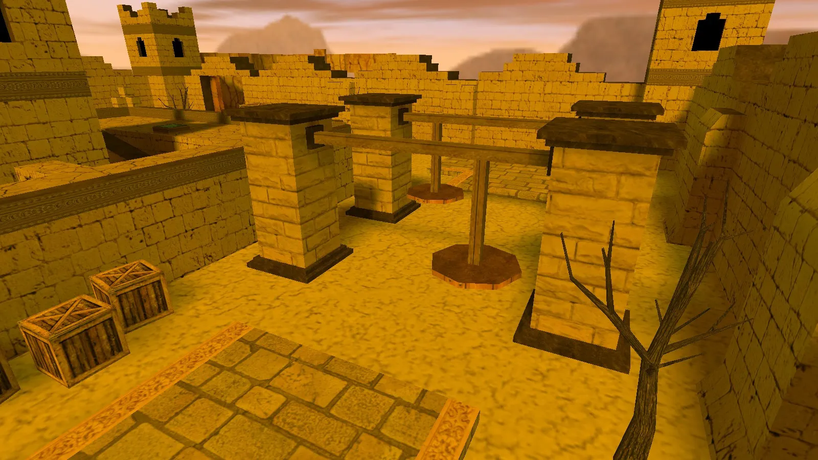 Скачать deathrun_stronghold_beta1 для CS 1.6: точки, ловушки, .nav и оптимизация карты - Скриншот