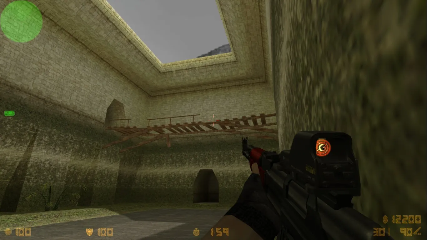 Скачать de_aztec2014 карта для CS 1.6: тактики, точки, nav для ботов, оптимизация wpoly/epoly - Скриншот