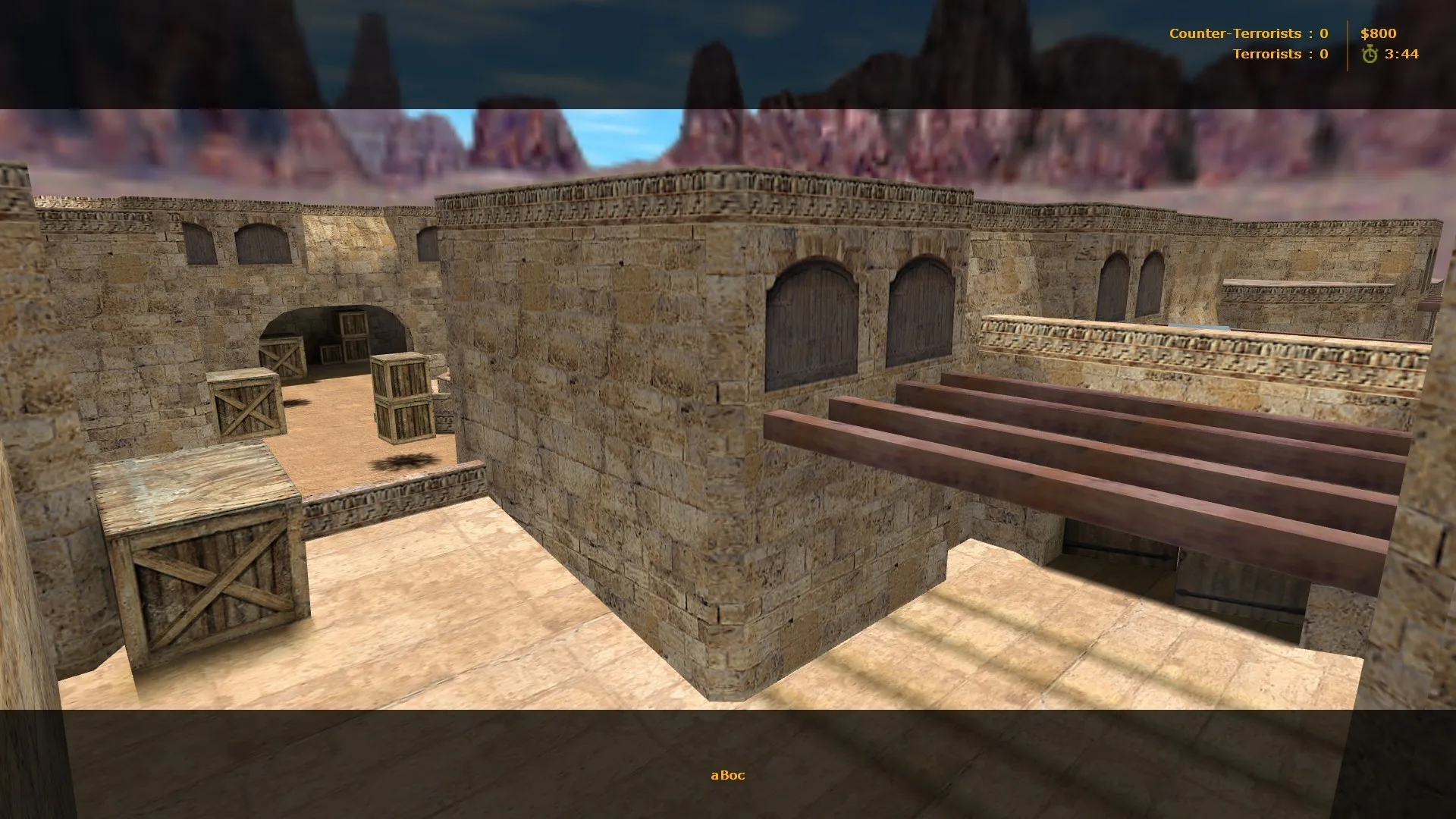 Скачать Карта de_dust_playme для CS 1.6: тактика за CT и T, точки на миде, оптимизация wpoly/epoly - Скриншот