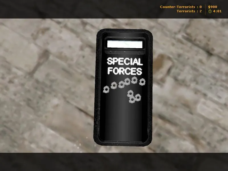 Модель «Black and Silver Riot Shields» (v_, p_, w_) для CS 1.6: текстуры 1024x1024, анимация осмотра и звуки — скриншот 11