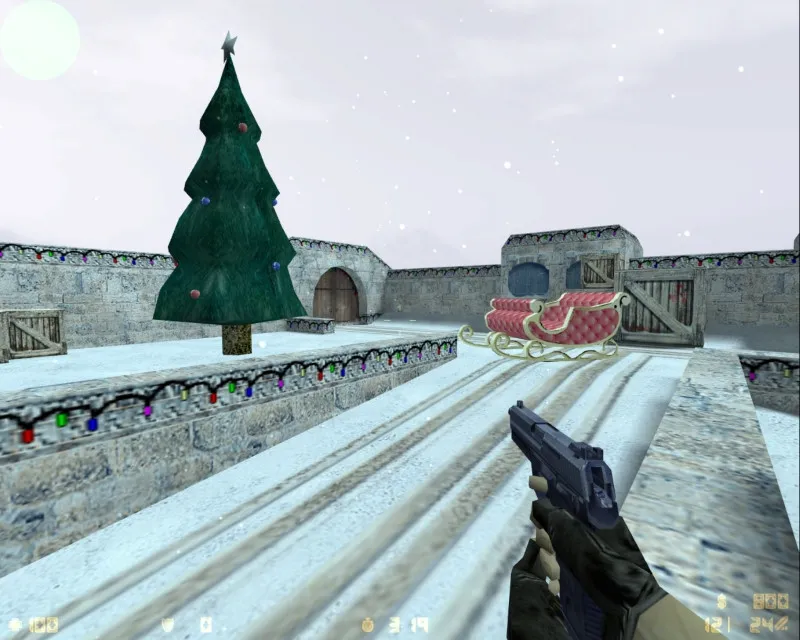 Карта de_xmas_dust для CS 1.6 - Сражения на зимних просторах — скриншот 10