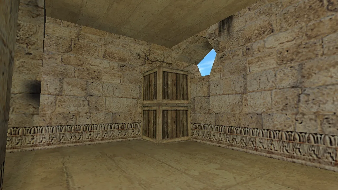 Скачать de_dust2020 — карта для CS 1.6: баланс сторон, точки под клатчи, оптимизация wpoly/epoly - Скриншот