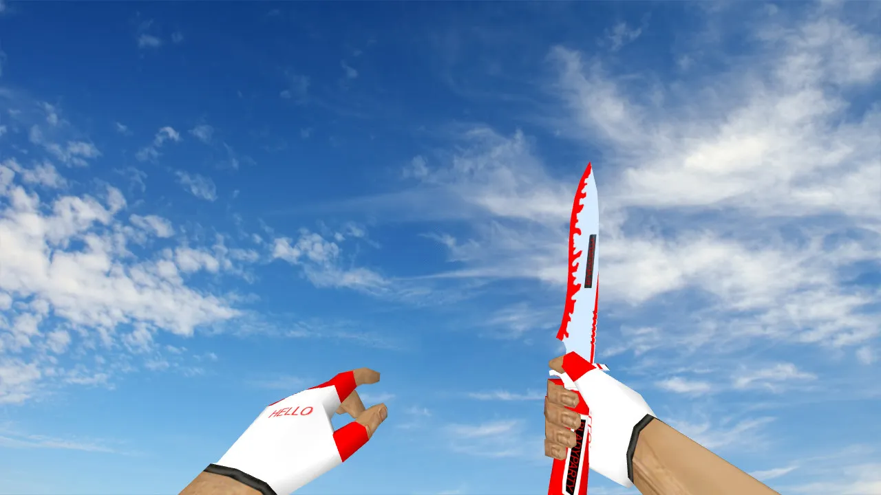 Скачать Модель ножа «Default Knife Blady23» v_ w_ p_ для CS 1.6: звуки, анимация осмотра, текстуры - Скриншот