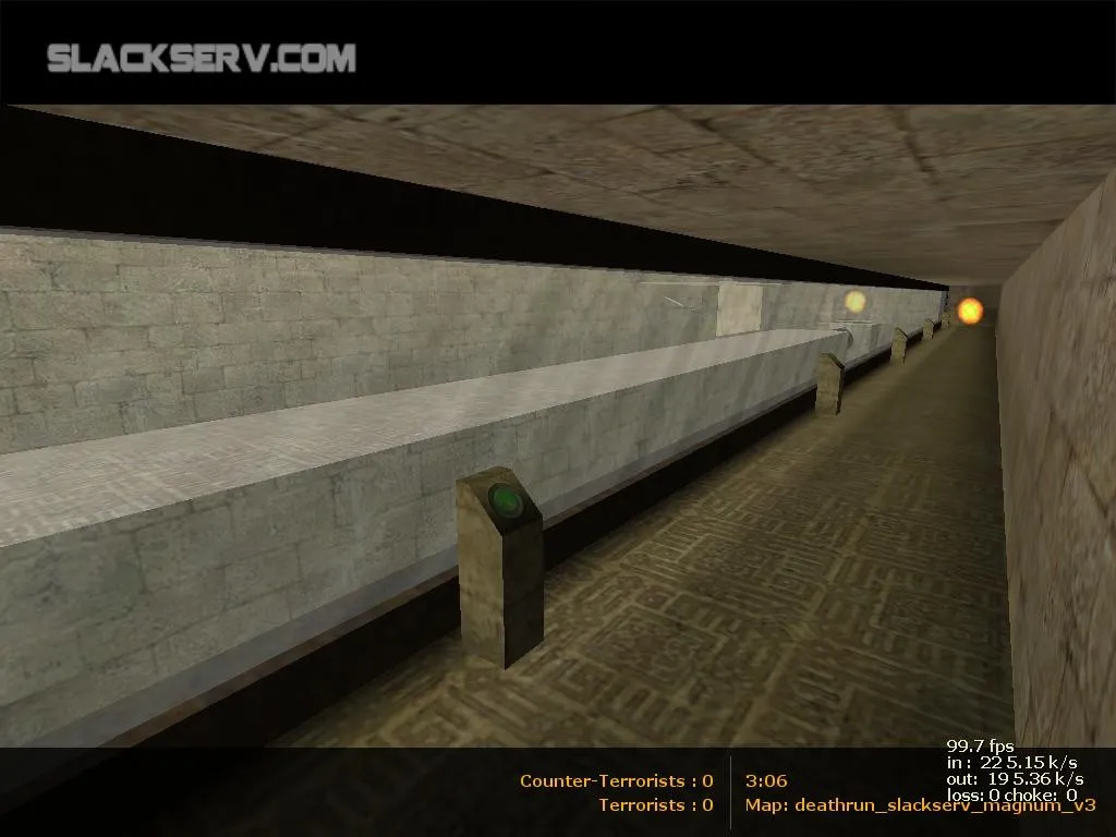 Скачать deathrun_slackserv_magnum для CS 1.6: тактика за Т и КТ, точки, боты и оптимизация карты - Скриншот