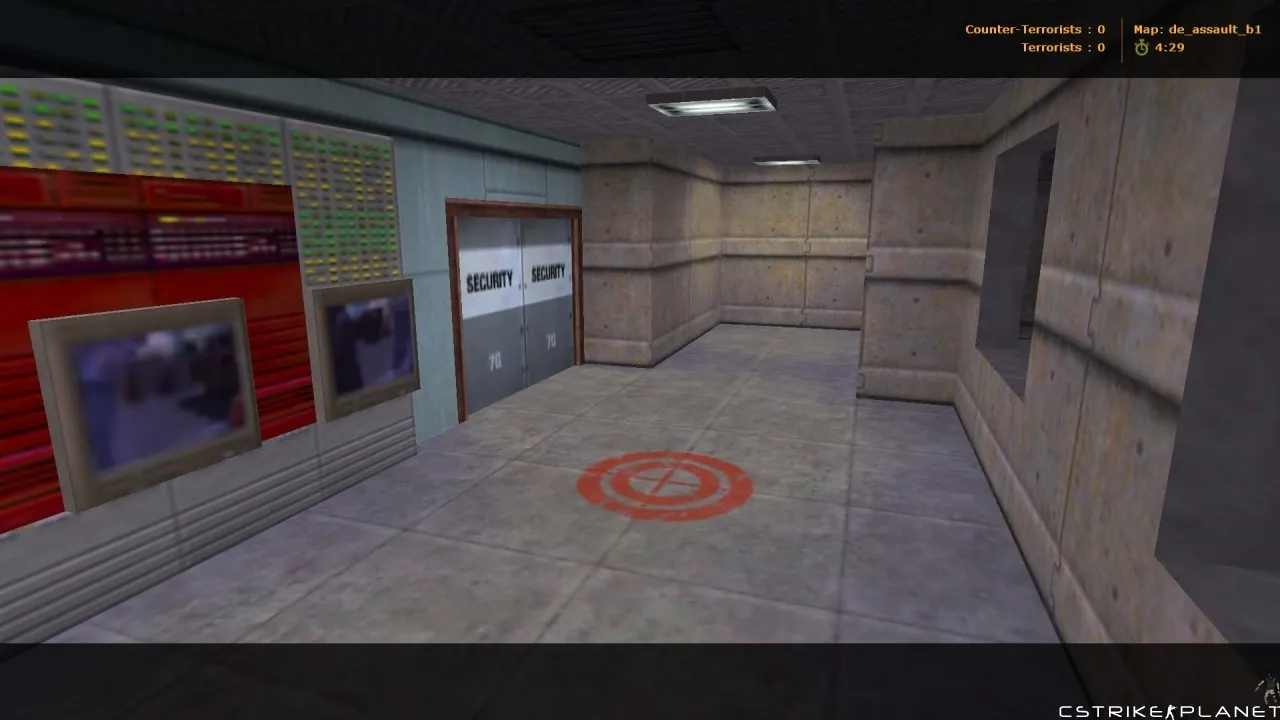 Скачать Карта de_assault_b1 для CS 1.6: точки, стороны, .nav для ботов, оптимизация wpoly/epoly и советы по установке - Скриншот