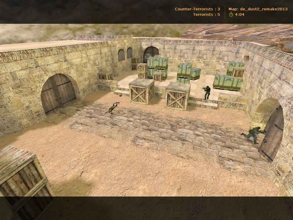 de_dust2_remake2013 — карта DE Dust2 remake для CS 1.6: точки, тактика и оптимизация — скриншот 7