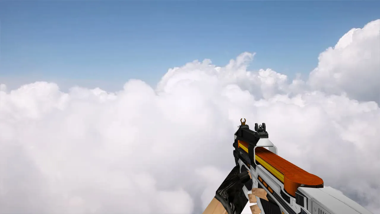 Скачать Модель «P90 Fusion» для CS 1.6: уникальный визуальный стиль - Скриншот