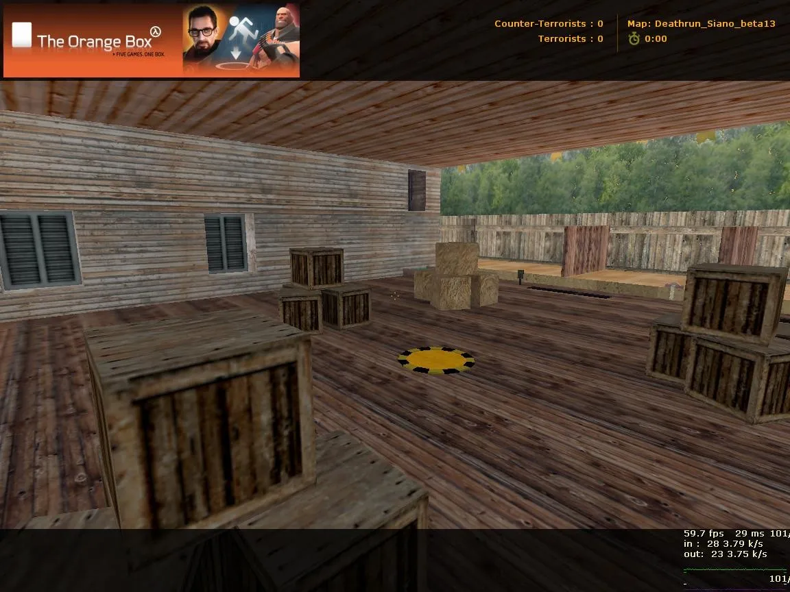 Скачать deathrun_siano для CS 1.6: тактика за команду и против trap-стратегий, точки, раунды и настройка сервера - Скриншот