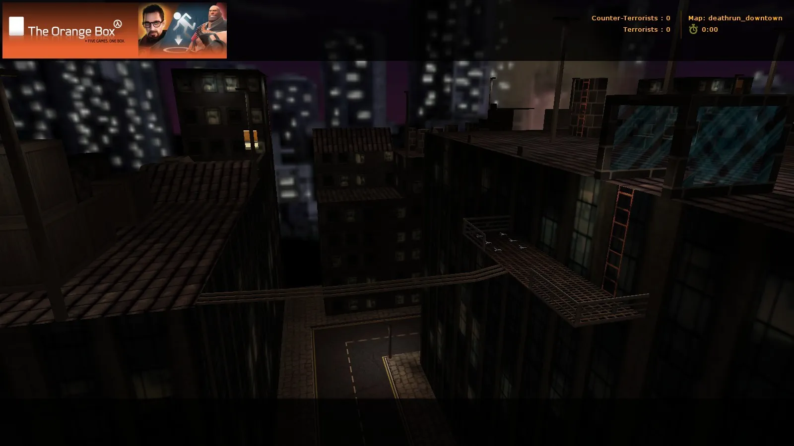 Скачать Карта deathrun_downtown для CS 1.6: deathrun, раунды с ловушками и тактика для CT/T - Скриншот