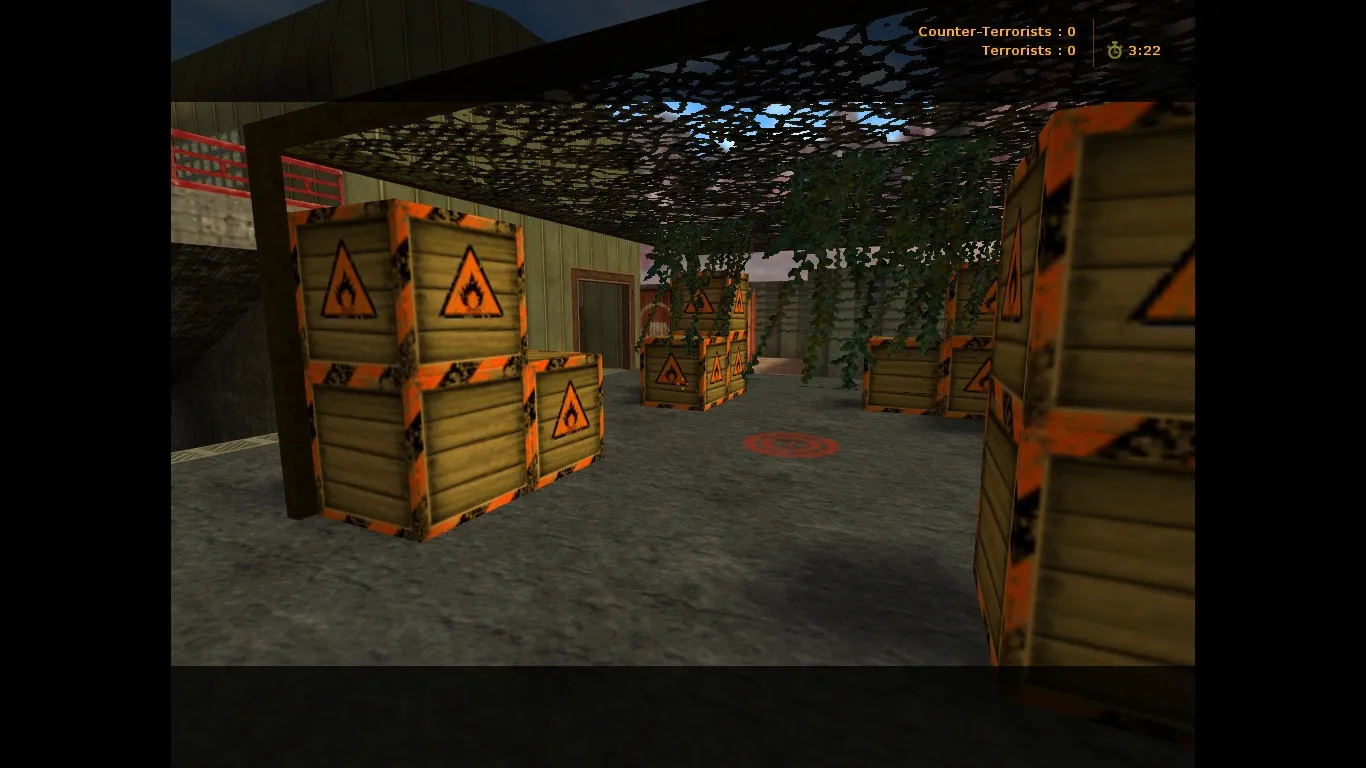 Скачать de_fanatic для CS 1.6: разбор карты, точки, маршруты и оптимизация под FPS - Скриншот