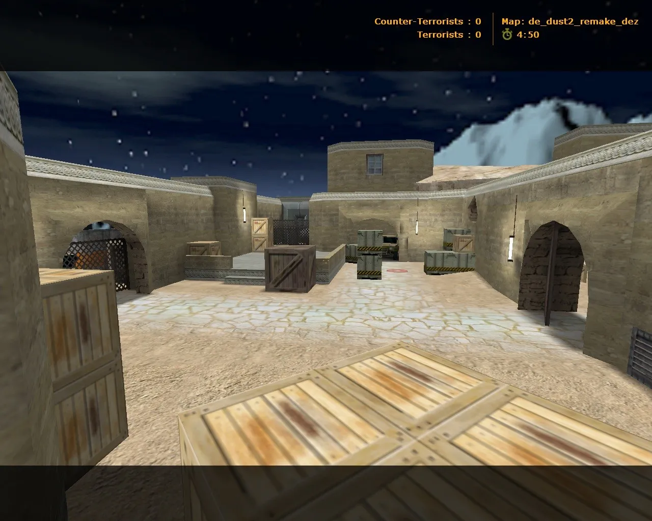 Скачать Карта de_dust2_remake_dez для CS 1.6: баланс сторон, точки, .nav, оптимизация wpoly/epoly - Скриншот