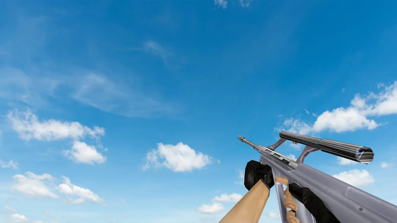 Скачать Пак моделей оружия «Default Weapons Chromed» для CS 1.6: v_, p_, w_ модели, звуки, анимация осмотра и текстуры - Скриншот