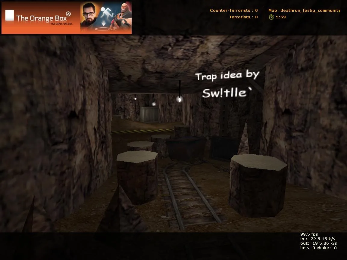 deathrun_fpsbg_community для CS 1.6: Deathrun карта, точки, боты .nav, оптимизация wpoly/epoly — скриншот 6