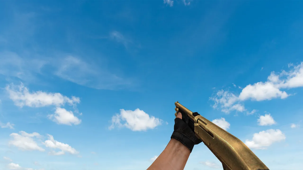 Пак моделей оружия Golden Weapon Pack для CS 1.6: v_, p_, w_ модели, звуки, анимация осмотра и настройки качества текстур — скриншот 16
