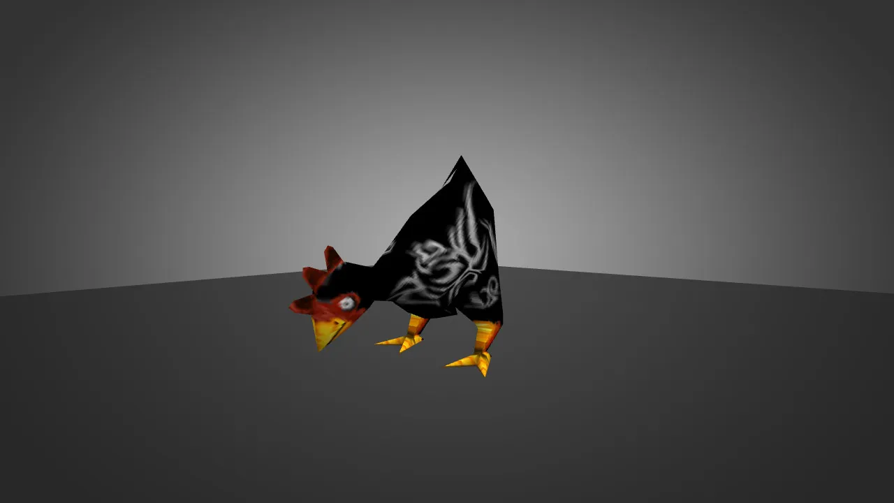 Скачать Модель «Chicken Black with Tattoo» для CS 1.6 - Уникальный скин - Скриншот