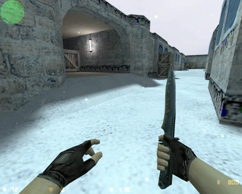 Скачать Карта de_xmas_dust для CS 1.6 - Сражения на зимних просторах - Скриншот