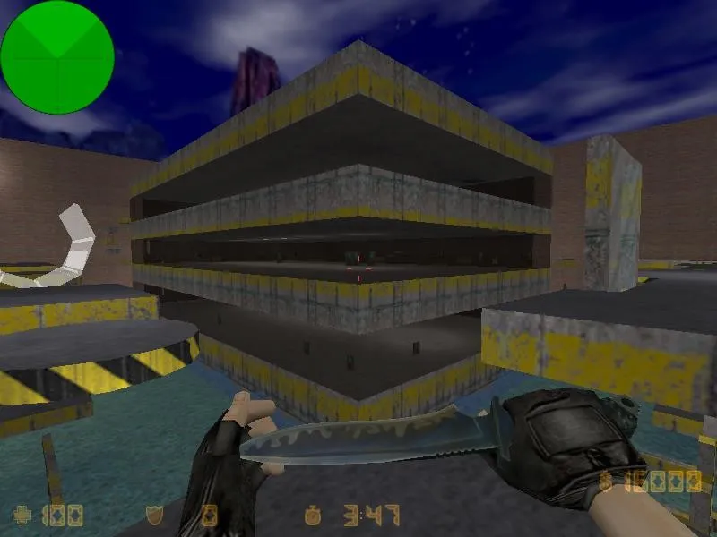 Скачать deathrun_form для CS 1.6: карта deathrun с точками, ловушками и поддержкой ботов - Скриншот