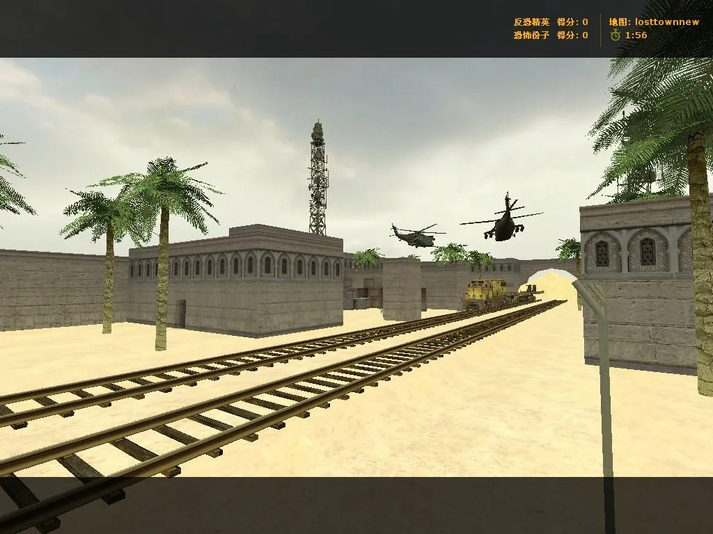 Карта losttownnew для Counter-Strike 1.6: тактика и особенности — скриншот 3